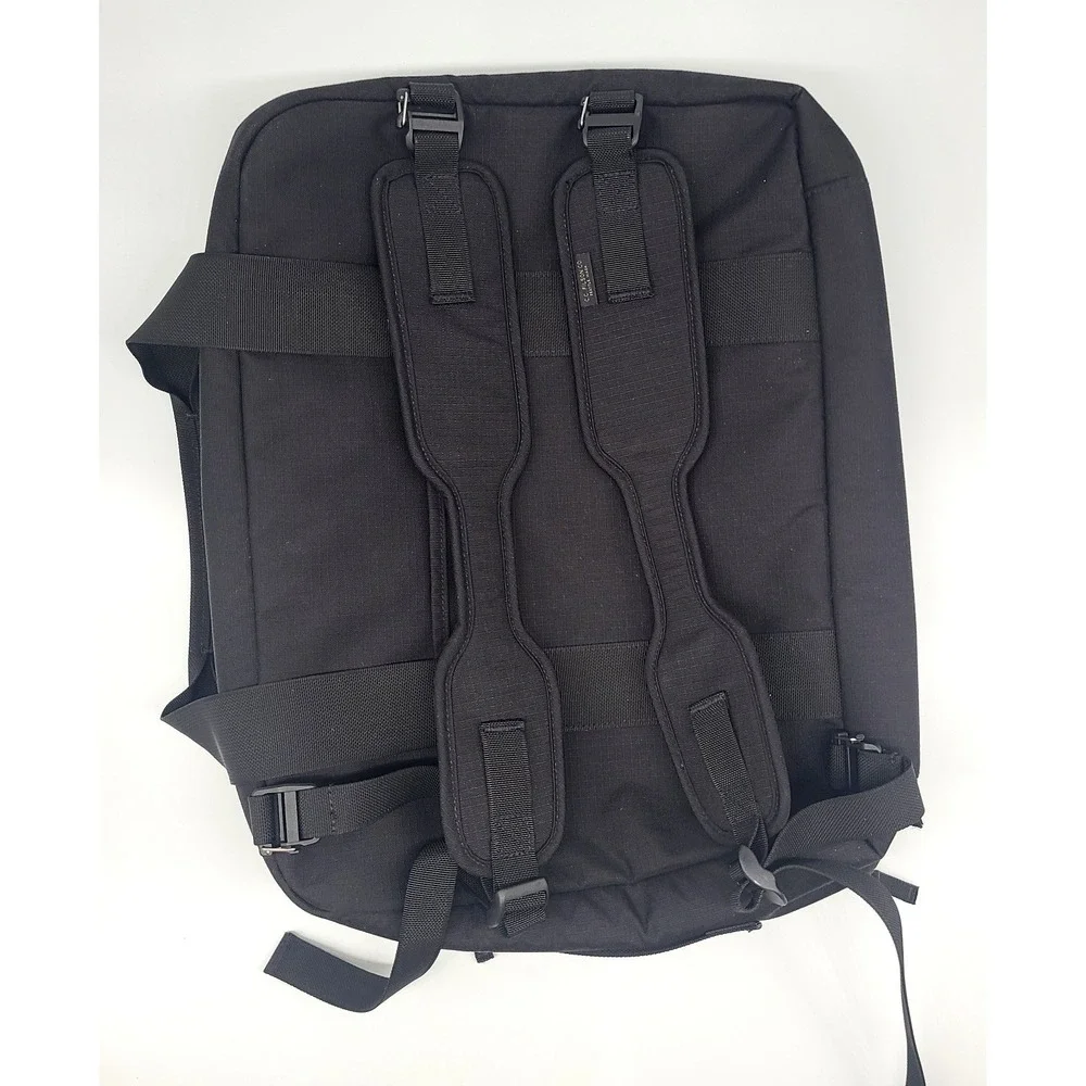 Filson Ripstop Waxed Nylon Pullman Bag 36L Black NWOT Travel Duffle Backpack 18